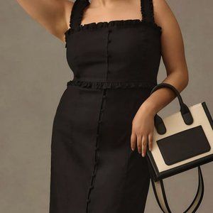 Anthropologie Linden Slim Square-Neck Dress